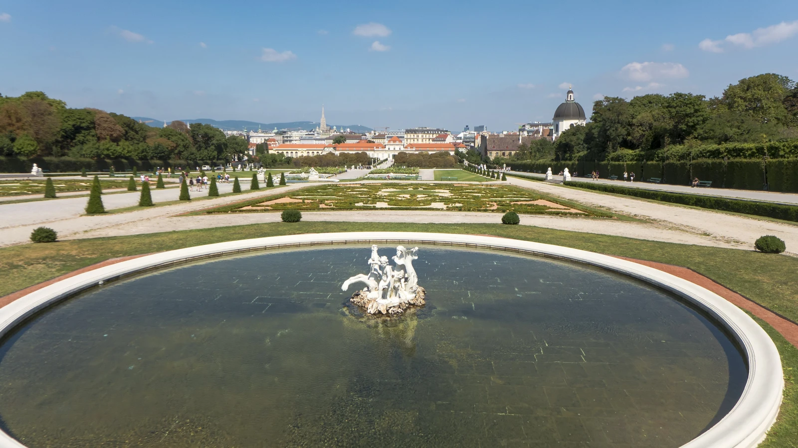 Wien Belvederegarten park Vienna rent a car day trip